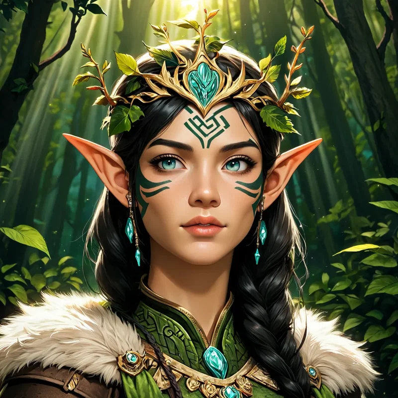 Almathea : Jeune Druidesse Elfe