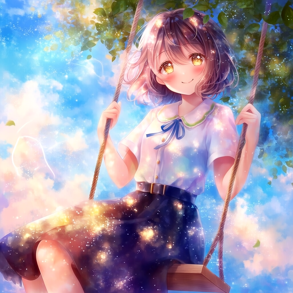 原点回帰のブランコ少女1