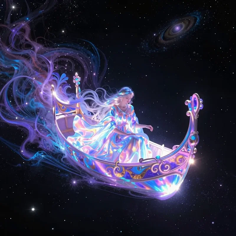 Déesse Stellaire dans son Vaisseau de Lumière