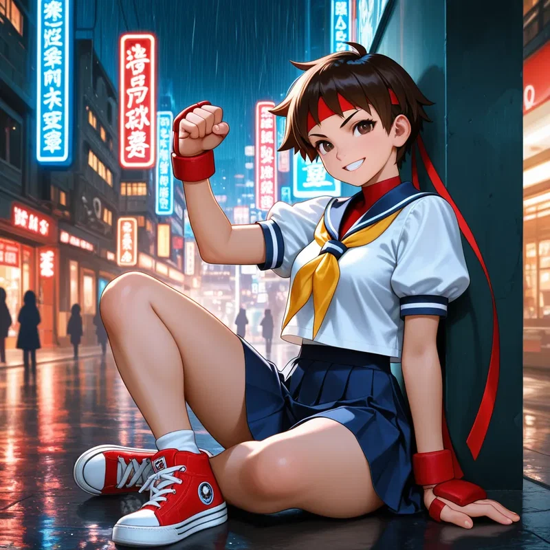 格闘ゲーム少女・春日野サクラ