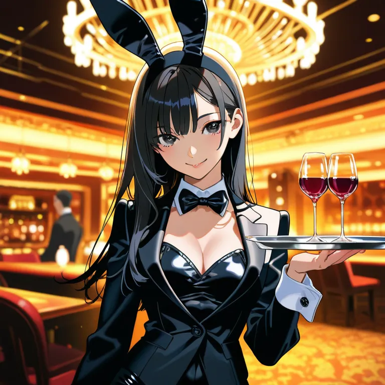 カジノで働くバニーガールの女の子3