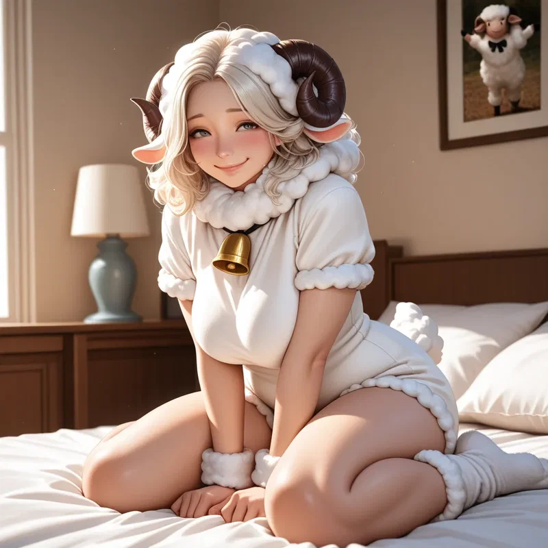 羊のコスブレのつもり