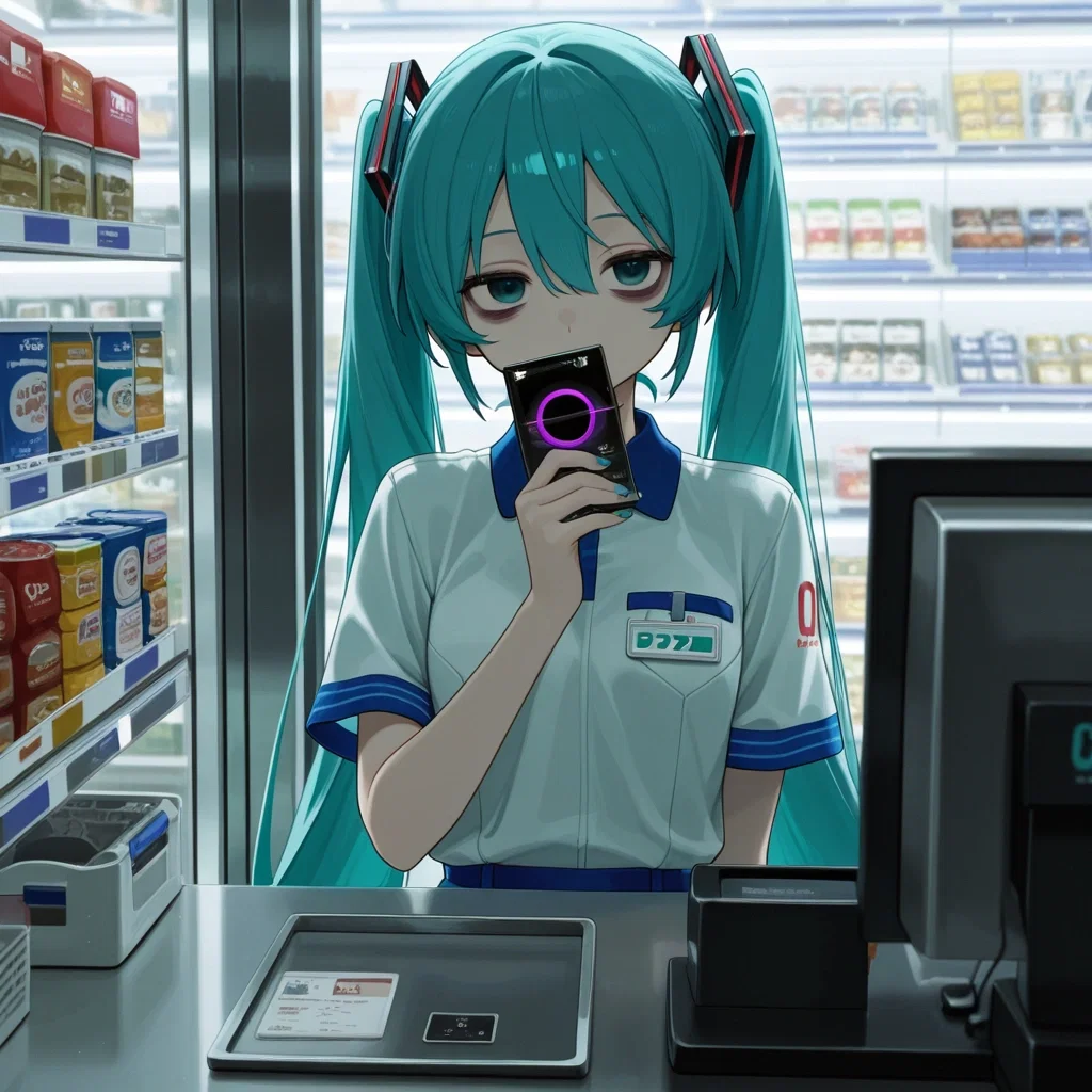 コンビニバイトしてる初音ミクです。