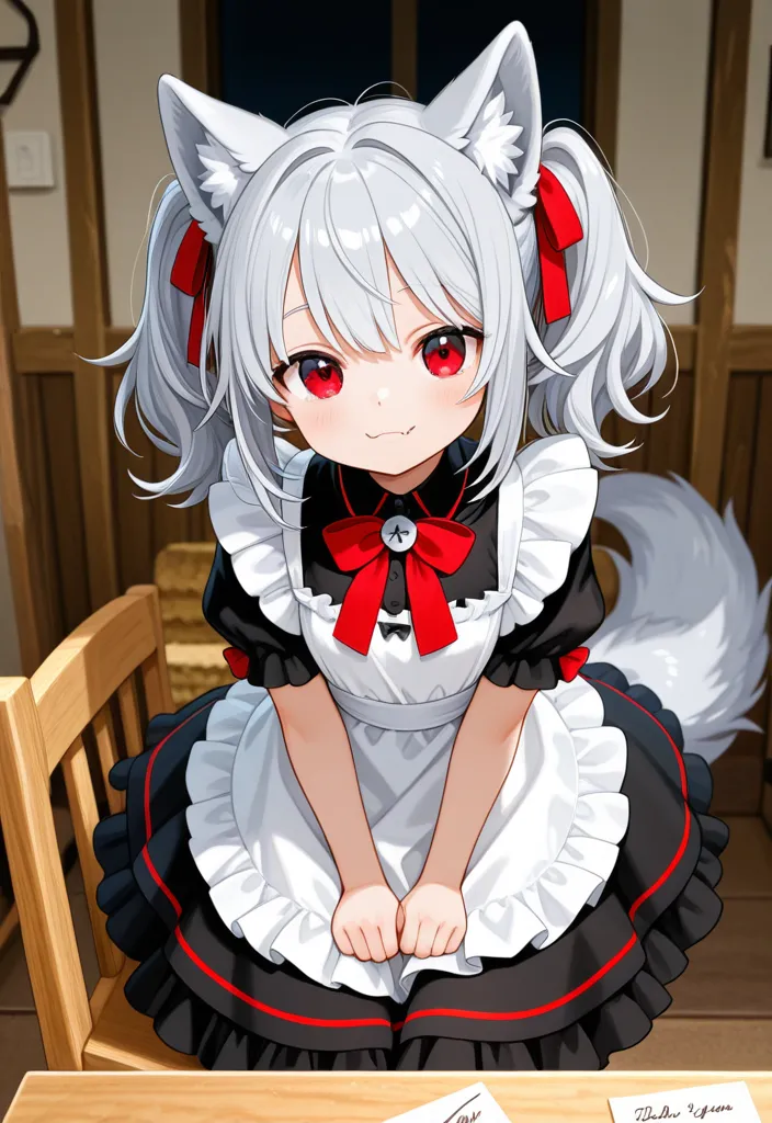 メイド服とリボンの相性は抜群