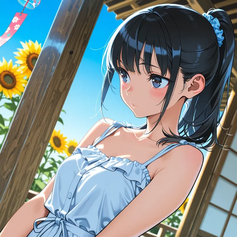 風鈴と女の子
