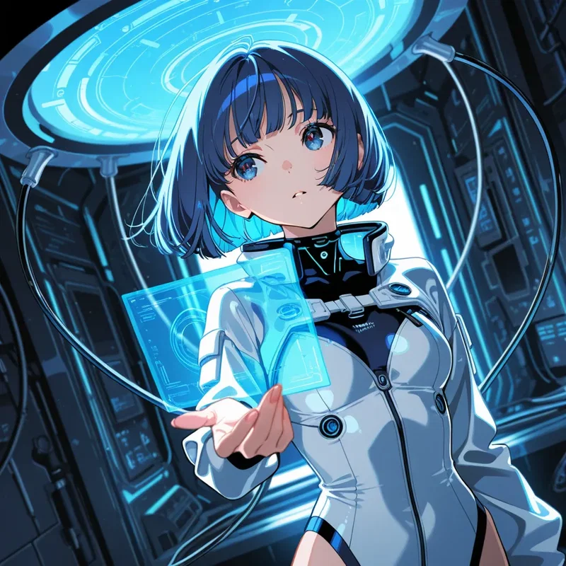 サイバースーツを着た女の子