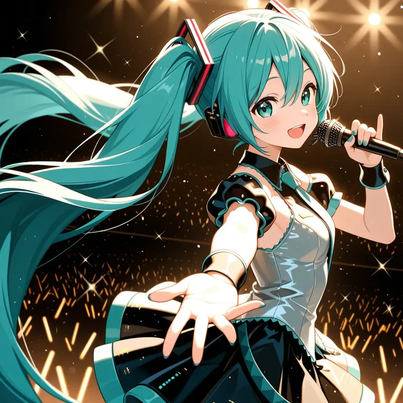 ライブ中の初音ミク