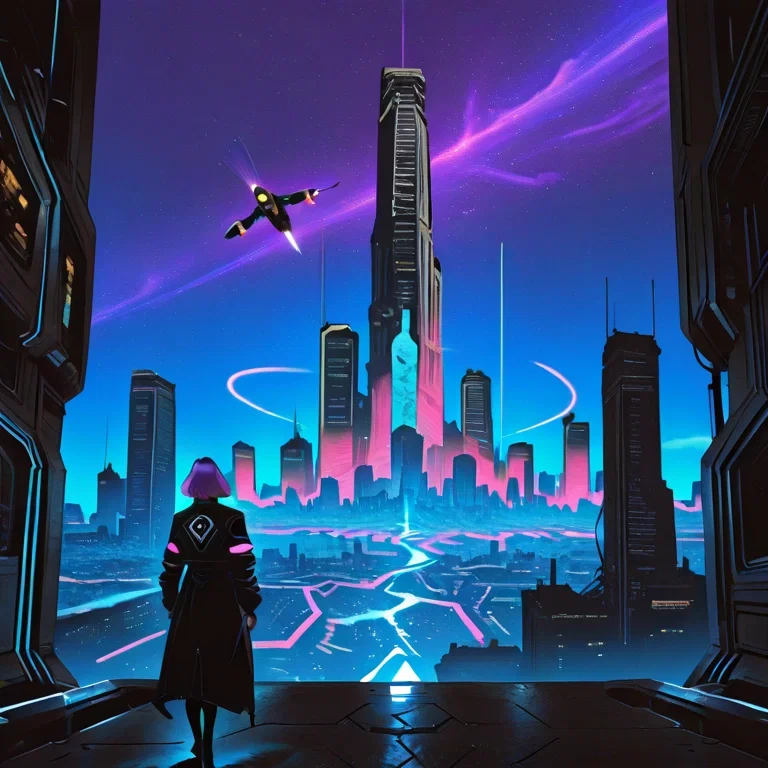 Cyberpunk city at night  PART2