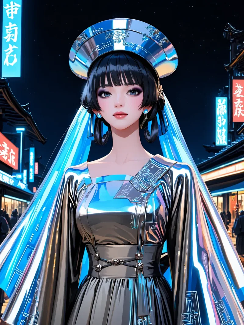 Jeune Femme Futuriste