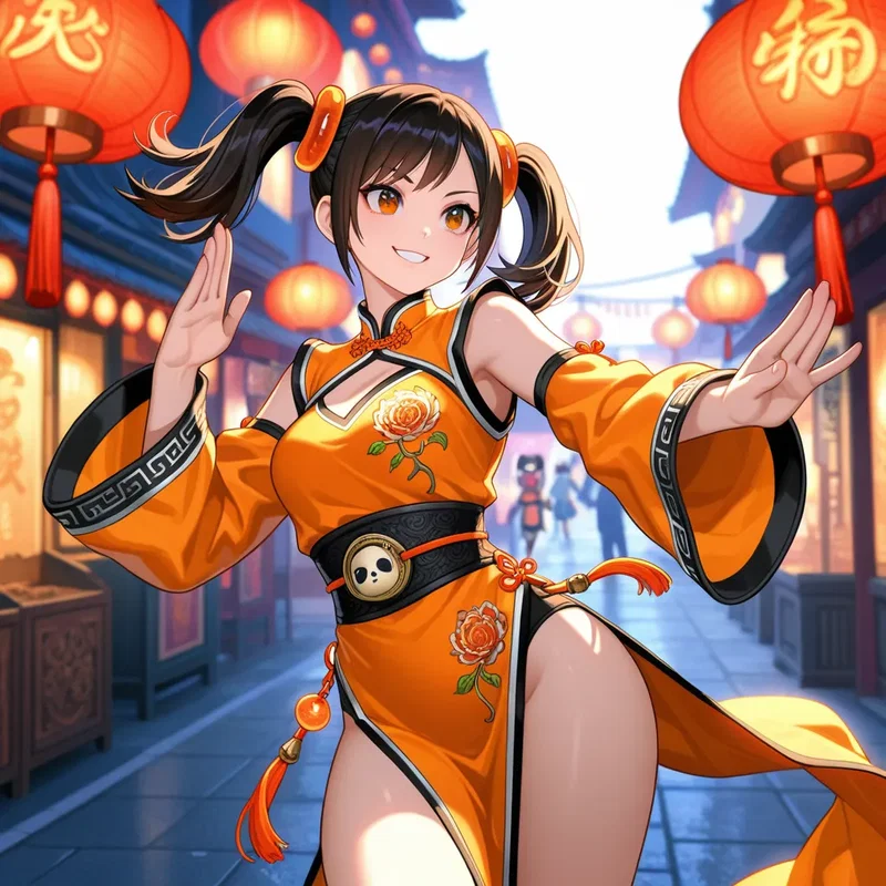格闘ゲーム少女・凌暁雨(リン・シャオユウ)