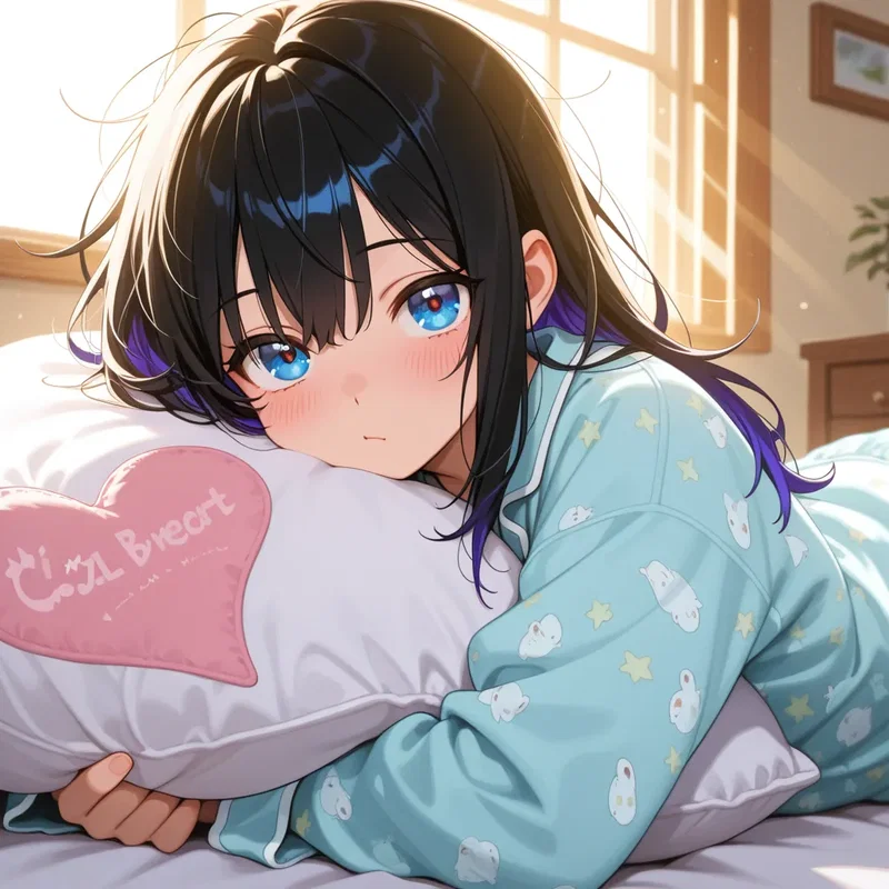 抱き枕少女