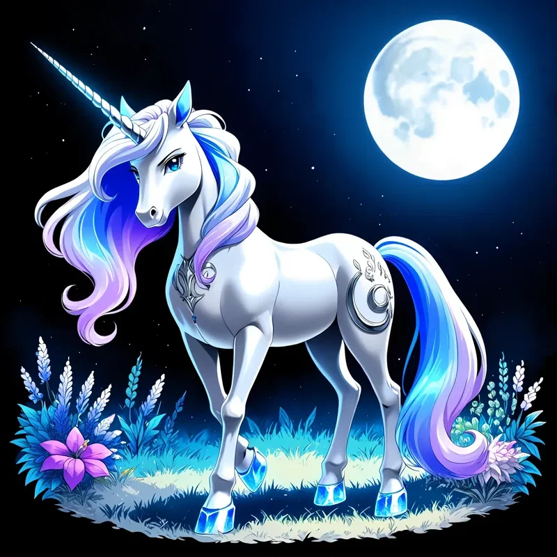 Lunacorne au Clair de Lune